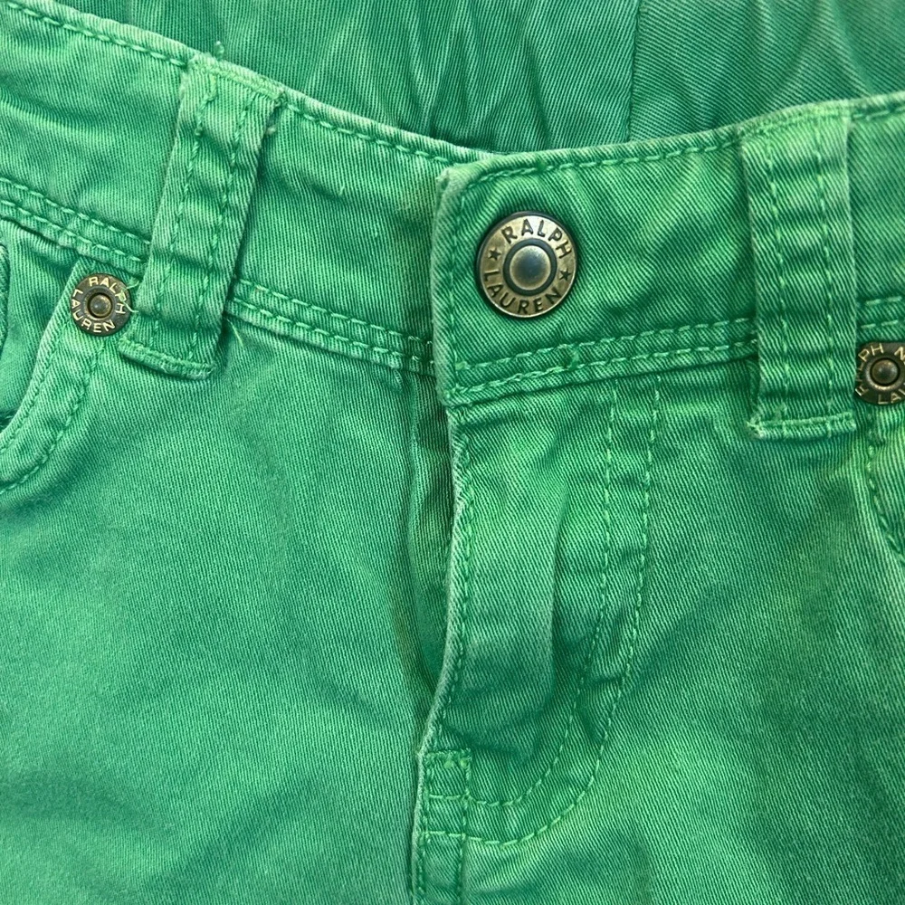 Ralph Lauren Kids' Green Jeans size 6 slight wear GUC